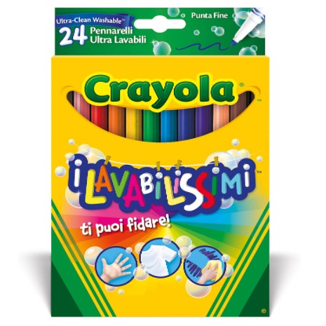 Crayola Lavabilissimi Pennarelli 24 col