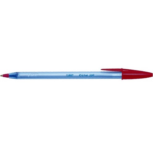 Penne Bic Cristal Soft Rosso