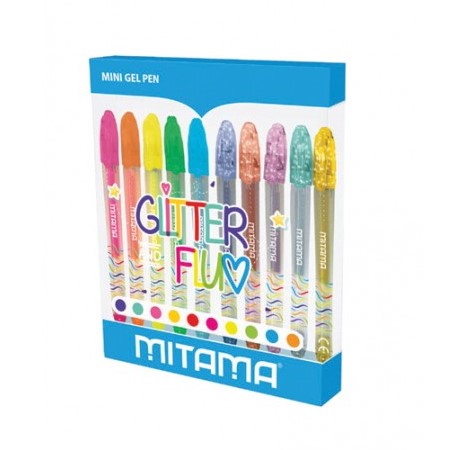Penne Mitama Mini Gel Glitter E Neon A 10