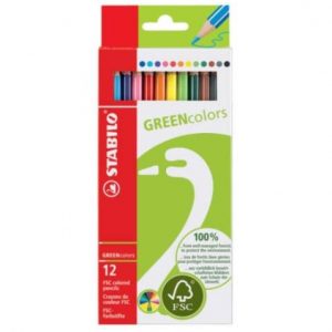 matite colorate stabilo greencolors astuccio 12