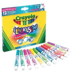 Punta Colori Assortiti Crayola Crayola I Lavabilissimi Pennarelli Ultra-Lavabili 