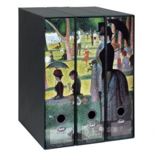 Set 3 raccoglitori Dorso 8 cm - Georges Seurat